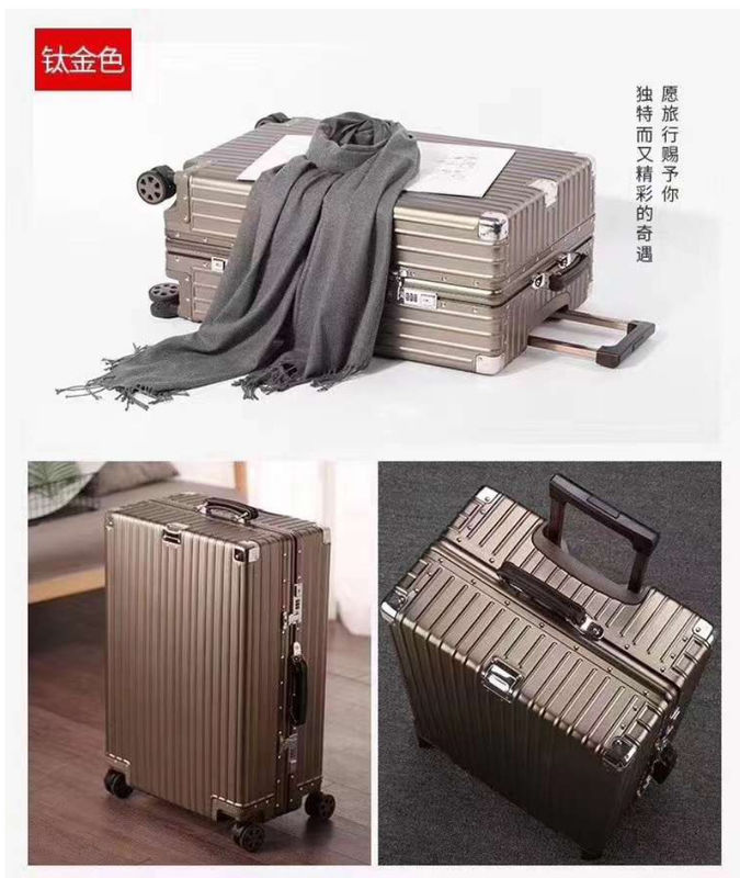 Kotak bagasi 20 24 26 29 Inci Universal Roda Tepak Trolley Kasus Travel Box Wanita Pria Baju Perjalanan Koper Zipper