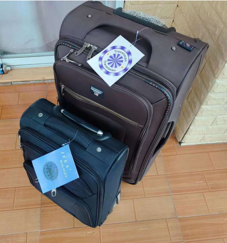 Tas Perjalanan Kain Lembut Trolley Custom Bagasi Vantage Soft Bag Bag Set
