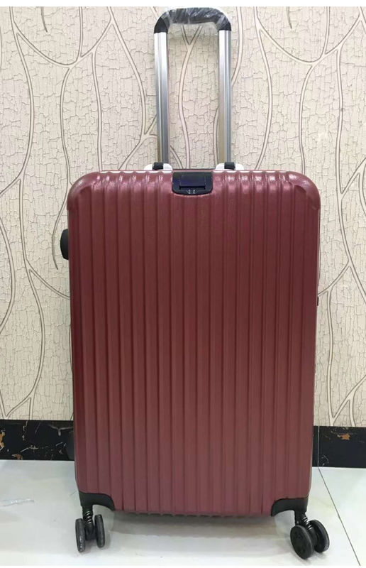 Kualitas Tinggi 4 Roda Ganda Hard Shell PC Aluminium Frame Tsa Lock Dewasa Perjalanan Tas Merah Bagasi