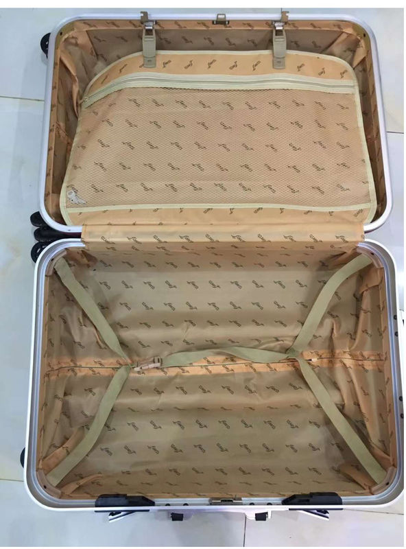 Kualitas Tinggi 4 Roda Ganda Hard Shell PC Aluminium Frame Tsa Lock Dewasa Perjalanan Tas Merah Bagasi
