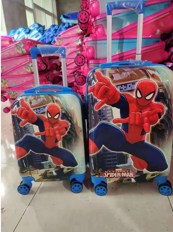 16 20 Inch Suitcase Kids Custom Anime Pattern Printing Design Abs+Pc Baggage Set Traveling Travel Trolley Bag