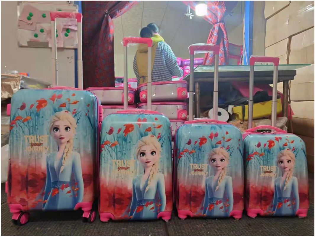 Roda Anak-anak Anak Trolley Set 1618//20/22 Inci Anak Roda Bagasi Set Kulit dingin