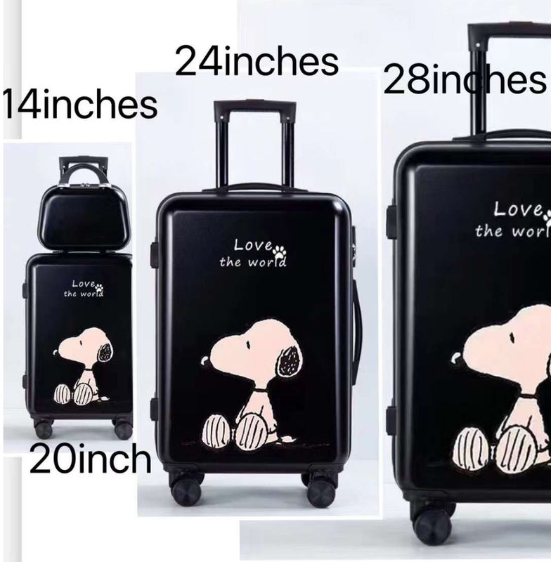 ABS Printed Carry On Trolley Perjalanan Sekolah Anak-anak Tas Baju Tas Untuk Anak-anak Peralatan Anak-anak