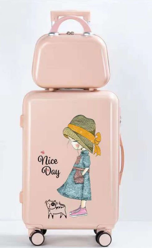 Kualitas tinggi ABS + PC Bagasi anak-anak lucu, tas sekolah anak-anak untuk anak laki-laki dan perempuan Fashion Custom Travel Bagasi Logo cetak