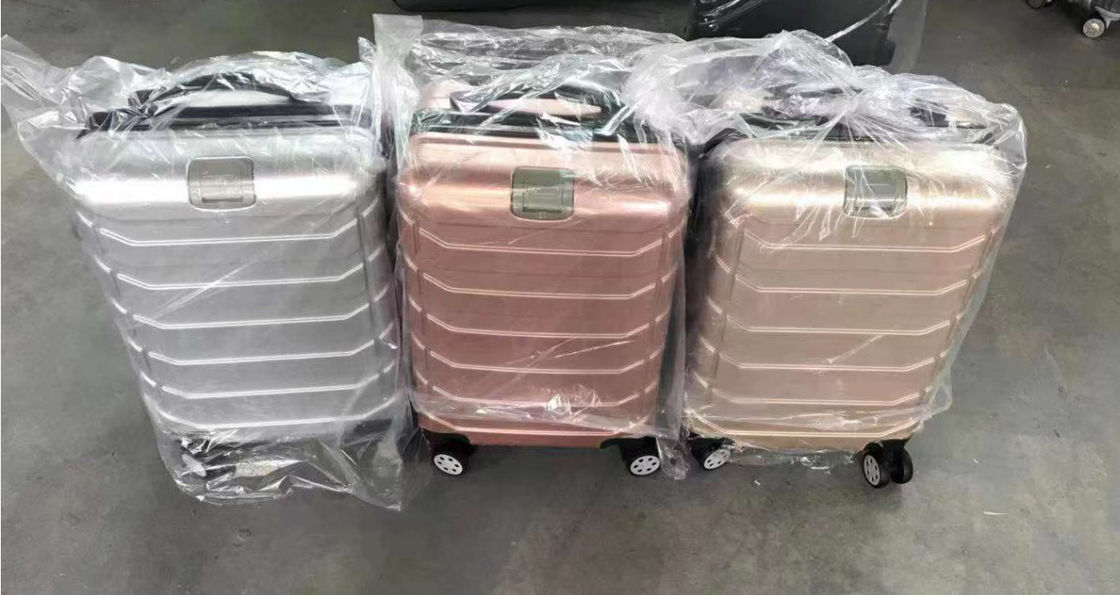 ABS Aluminium Trolley Tas Perjalanan Set Bagasi koper pada Roda 20 Inch Trolley Bagasi Set koper