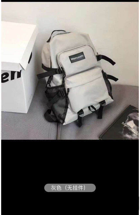 Custom Logo Tas Sekolah Pria Dan Wanita Siswa Kapasitas Besar Trend Mode Tas ransel sederhana Tas ransel Wanita