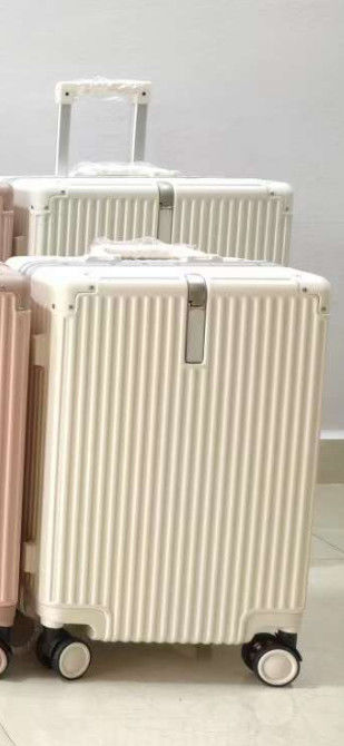 Aluminium Frame Stock Baggage Fashion Design 6 Warna Kapasitas Tinggi Hot Sell 3 Ukuran ABS+PC Bahan Berat Tidak keras