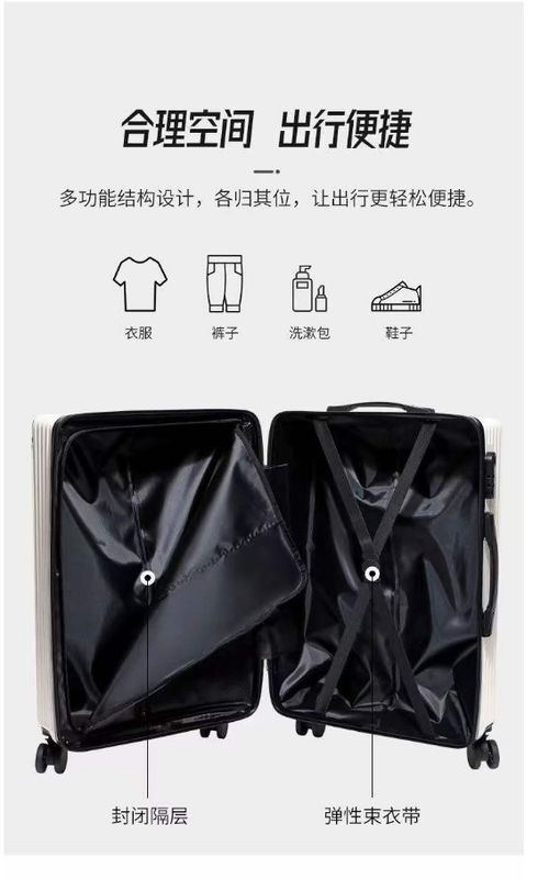 3 Pcs Kapasitas Besar Trolley Ringan Hard Shell Set koper Tas Perjalanan Sampel Bagasi 3pcs Set koper