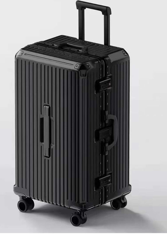 Baru Datang Vintage Multifungsi Abs Aluminium Bagasi Hardside Trolley Case Travel Bagasi koper dengan wadah cangkir