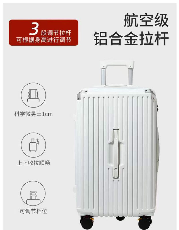 Pabrik Desain Baru Grosir Koper Kapasitas Besar Bawa Pada Bagasi PC ABS Hard Shell Spinner Roda Kombinasi Kunci