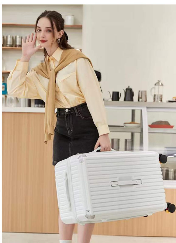 Pabrik Desain Baru Grosir Koper Kapasitas Besar Bawa Pada Bagasi PC ABS Hard Shell Spinner Roda Kombinasi Kunci