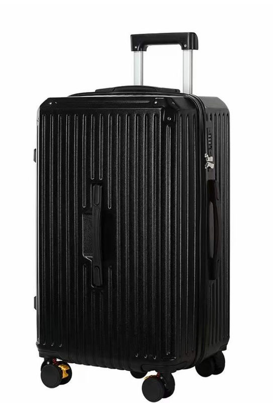 Carry-On Baggage Cup Holder USB Charging Port Hard Side Baggage Spinner Wheels Bagasi Ringan Untuk Perjalanan Bisnis