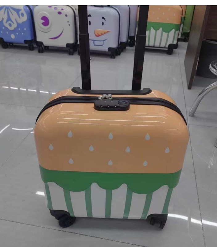 3D Hewan 16 Inci Custom Pattern Anak-anak koper koper perjalanan koper karikatur Custom Pattern Luggagekids