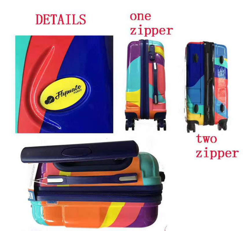 Klasik Vintage ABS 3 Piece Set Tas Trolley Hard Shell Traveling Spinner Set koper