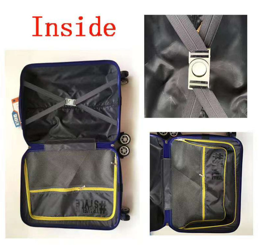 Klasik Vintage ABS 3 Piece Set Tas Trolley Hard Shell Traveling Spinner Set koper