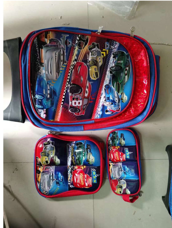 Mochilas Escolares 3 Piece Set Cute 3D Cartoon Bookbags Sekolah Anak-anak Anak-anak Tas ransel Set