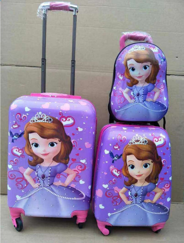 Custom Hard Traveling Children Bags Trolley Baggage Backpack Trolley School Bags Set untuk Anak-anak Gadis