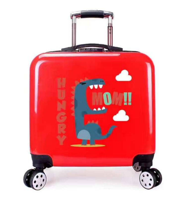 Anak-anak Baju Universal Roda Kartun Trolley Box Box kecil Pengangkutan Box Travel Ringan Trailer Baju