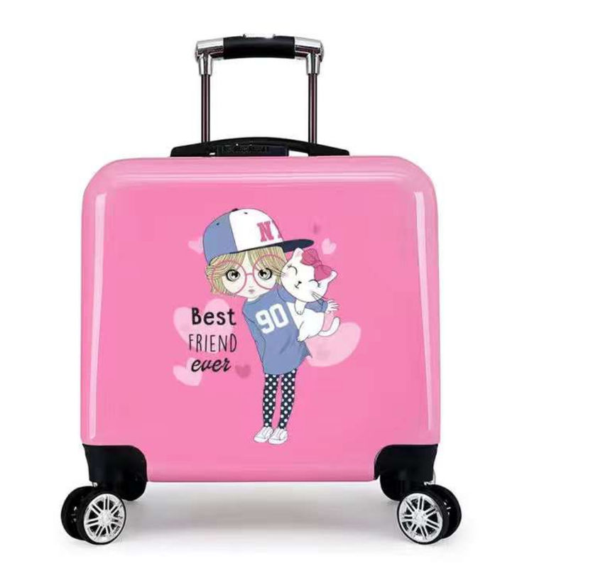 ABS PC Bagasi Hard Shell Printed Suitcase Travel Bagasi Bagasi untuk Anak-anak atau Anak-anak