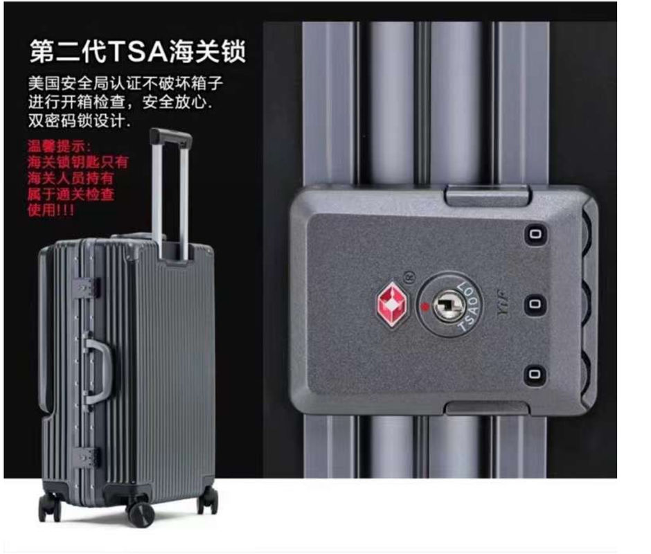 Trolley Spinner Untuk Bagasi Dengan Kunci TSA Hitam, Hijau Hitam, Merah, Carry-On 20-Lnch, PC Hardside Baju Dengan Front Poc