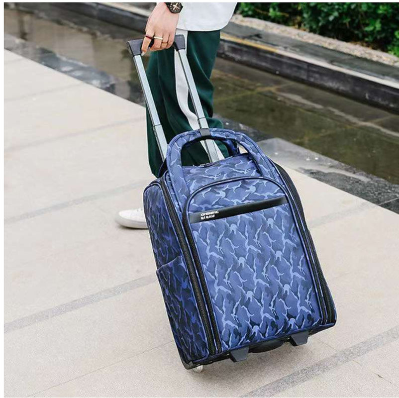 Softside Kids Baggage School Trolley Bag 4 Wheels Travel Bag Boy Backpack dengan Pull Rod