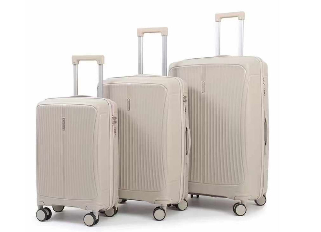 Berat Ringan Hard Bagasi Terbaik 3 Piece 20 24 28 Inch Cocok Warna Bahan PP Baru Bawa Bagasi Murah Set Untuk Perjalanan