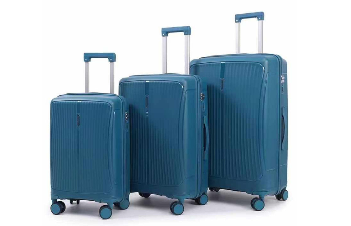 New Style High Quality Fashion Travel Suitcase Baggage Set PP Hard Shell Trolley Spinner Wheels Baggage Bag