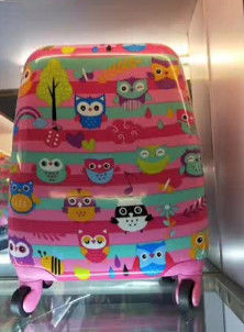 Customized ABS Hard Shell PC roda koper dengan Spinner Caster Traveling Malas De Viagem Trolley Baggage Bag Untuk Dai