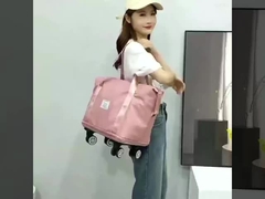 Telescopic Handle Bagasi Kapasitas Besar Tas On Wheels Shockproof